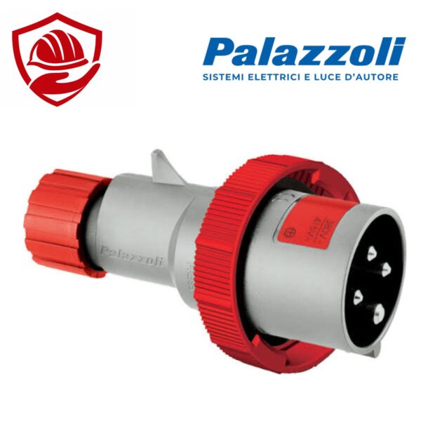 710166 Palazzoli – Phích cắm công nghiệp 16A, 400V, IP67, tích hợp bộ đảo pha