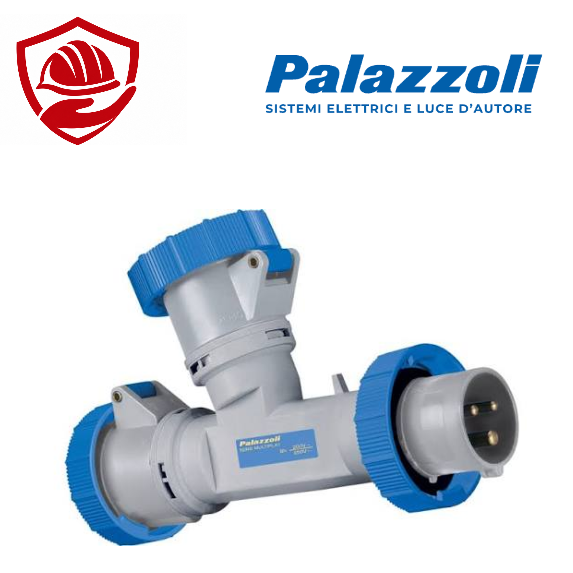 752126 Palazzoli Vietnam – Bộ Chia Ổ Cắm Di Động 2 Đầu Ra 16A 230V IP67